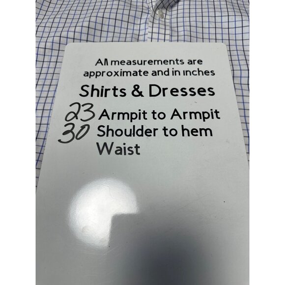 Bonobos Mens Standard Fit Button-Down Shirt With Blue & White Check Pattern Size - Picture 9 of 9